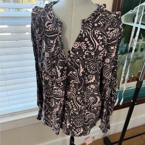 BODEN Floral Black and Pink Women's Top